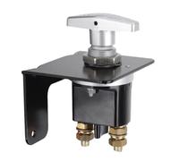 Eieenotee Interrupteur de Batterie 12 V, Coupe-Circuit de Batterie Robuste, Sectionneur, Isolateur avec Trou de Serrure pour Camping-Car, Installation Facile A