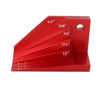 Eieenotee Jauge de Bloc de Biseau, Détecteur D'Angle en Alliage D'Aluminium, Rapporteur de Biseau Universel, Angles D'Onglet de 15°, 22-1/2°, 30°, 36° et 45°, Facile à Utiliser
