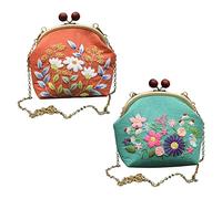 Eieenotee Kits de Porte-Monnaie Brodés Bricolage 2 Pièces Kit de Porte-Monnaie (Produits Non)