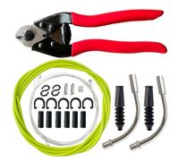 Eieenotee Le Kit Universel de Boîtier de Câble de Changement de Vitesse de Vélo Jaune Clair Comprend des Coupe-Câbles, un Câble de Changement de Vitesse de Vélo et un Câble de Frein, Installation Faci