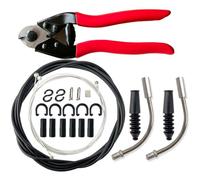 Eieenotee Le Kit Universel Noir de Boîtier de Câble de Changement de Vitesse de Vélo Comprend des Coupe-Câbles, Un Câble de Changement de Vitesse de Vélo, Un Câble de Frein et Facile à Utilise