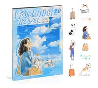 Eieenotee Livre D'Autocollants de Journal des Femmes, Pet People Stickers For Journaling Scrapbooking, Junk Journal Supplies, Romantic Travel