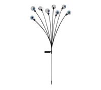 Eieenotee LumièRes Solaires Effrayantes de Cour de Globe Oculaire, DéCor Solaire de Jardin Oscillant de 16LED ImperméAble, pour la Cour/Pelouse/AlléE, 2 PièCes, Rouge