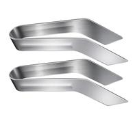 Eieenotee Nouvelles Pinces de Transplantation de Semis 2 Pièces, Pinces de Transplantation de Plantes de Jardinage en Acier Inoxydable pour Réduire les Dommages Aux Racines, Durables et Faciles à Util