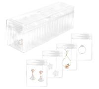 Eieenotee Organisateur de Boîte à, Support Transparent avec 40 à Portables Anti-Ternissement, Étui à de Voyage, Couleurs Mélangées