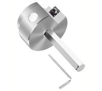 Eieenotee Outil Multifonctionnel pour Ébavurer les Tuyaux en PVC 1,5 Pouces, en Métal, en 2 Pièces