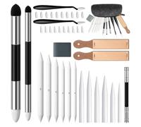 Eieenotee Outils de Dessin de Croquis 40 PCS Accessoires de de Moignons de Mélange, Y Compris les Gage D'Outils de Tailleur de Crayon en Papier de Verre
