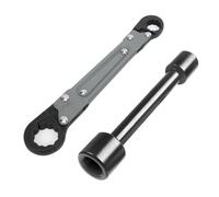 Eieenotee Outils de Plomberie, Clé à Butée D'Angle, Clé à Pipe à Double Extrémité, Clé à Douille à Pneu à Double Extrémité, Clé à Pipe à Cliquet