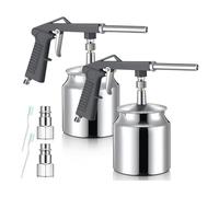 Eieenotee Paquet de 2 Pistolets Pulvérisateurs à Air avec Ventouse de 750 Ml et Brosse de Nettoyage, Pulvérisateur D'Application Automobile Antirouille