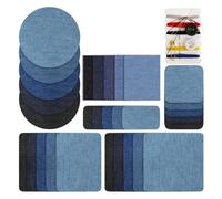 Eieenotee Patchs pour L'Intérieur des Jeans 30 Pièces, Patchs Thermocollants pour L'Intérieur des Jeans pour la Réparation des Vêtements, Patchs Thermocollants pour L'Intérieur des Jeans