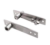 Eieenotee Pivot en Acier Inoxydable Robuste, Arbre Rotatif à 360 Degrés, Charnière de Porte en Bois, de Positionnement de L'Arbre de Porte, Caché