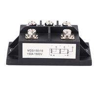 Eieenotee Pont Redresseur Triphasé à Diodes MDS150A 150A AmpèRe 1600V Cuivre 150 Celsius ContrôLe de Pont à Diodes en BoîTier MéTallique