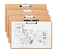 Eieenotee Pour la Planche à Dessin Clipboard 11x17 en Bois avec Porte-Stylo, Carton de Tour Horizontal pour le Croquis
