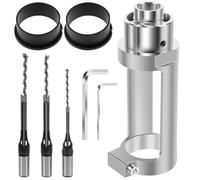 Eieenotee Pour le Trou de Bit de Forage Du Bois Du Trou Carré avec Bits, Attachement Mortel pour les Perceuses à Main, Accessoire D'Outil Électrique