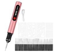 Eieenotee Pour les Artistes et les Bricoleurs, Gravez plus de 50 Surfaces - Convivial pour les D¨¦butants - Rechargeable - 30 Embouts et Guide de Ma?trise D