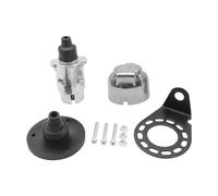 Eieenotee Prise de Remorque ¨¤ 7 Broches, Douilles 12V pour Caravane, Accessoires de Remorque en Alliage D'Aluminium pour Connecteurs de Feux de Signalisation de Remorque