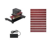 Eieenotee Prise UE, Mini Ponceuse à Bande Électrique, Ponceuse, Polisseuse, Petite Meuleuse Réglable pour Bricolage, Affûteuse de Menuiserie, Installation Facile, Facile à Utiliser