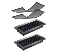 Eieenotee Registre de Plancher 4x10 Pouces, Couvertures de Ventilation Réglables Couvertures de Ventilation pour Plancher D'Accueil avec de Ventilation Magnétique 2PCS