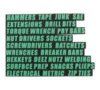 Eieenotee Tags de Tiroir ¨¤ Outils Magn¨¦tiques 3D, ¨¦tiquettes R¨¦utilisables de 23PC pour Identifier Rapidement L'Organisation des Tiroirs de Bo?te ¨¤ Outils