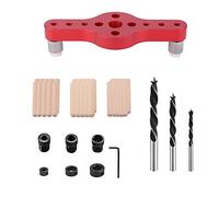 Eieenotee Trou de Poche Vertical Gabarit de Perçage Localisateur Perforateur Travail Du Bois 6/8/10 Mm Bois Goujons Centrage Kit de Guide de Perçage
