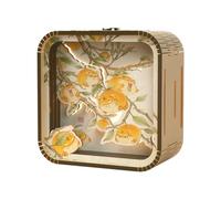 Eieenotee Veilleuse Cadeaux Tactile ¨¤ la Main Dessin Anim¨¦ Bricolage en Bois St¨¦r¨¦o Lumi¨¨res D'Ambiance Cadeaux de Saison de Remise des Dipl?Mes Persimmon-