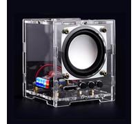 EIELE Haut-parleur Bluetooth - Kit de soudure - Boîtier transparent - Avec lumières audio - Plusieurs méthodes d'entrée audio - Qualité sonore haute résolution - Projets élégants - Soudure nécessaire