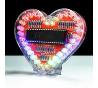 EIELE Kit pratique de soudage avec éclairage LED en forme de cœur à sept couleurs avec modes de soudage à changement automatique Convient pour les cours scolaires et l'apprentissage pour les amateurs