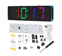 EIELE - Montre numérique - Kit de soudure - Affichage LED couleur agrandi - Mesure de la température - Réglage automatique de la luminosité - Programme d'apprentissage de soudure pour étudiants et