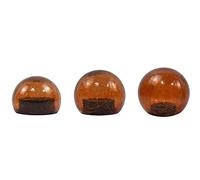 Eifa ito Electronics Lot de 3 Boules LED en Verre avec Effet craquelé - Différentes Tailles 10 cm, 12 cm, 15 cm - IP44 - pour l'intérieur et l'extérieur