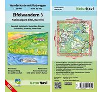 Eifelwandern 3 - Nationalpark Eifel, Rureifel 1 : 25 000: Wanderkarte mit Radwegen, Blatt 31-561, 1 : 25 000, Gemünd, Heimbach, Monschau, Rursee, Schleiden, Schmidt, Simmerath