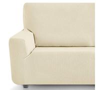 Eiffel Textile Housse de Fauteuil Élastique Adaptable Rustica, Ivoire, Pack 1+1 Places