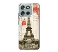 Eiffel Tower Paris Etui Coque Housse pour Motorola Moto G56