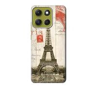 Eiffel Tower Paris Etui Coque Housse pour Motorola Moto G86