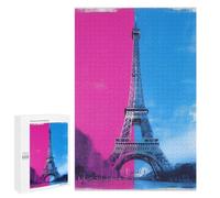 Eiffel Tower Paris France Puzzle 1000 Pièces Educa Jouet en Bois Cadeau Unique Décoration Intérieure Jeu Éducatif Challenge Toy Adultes Et Enfants À Partir De 14 Ans 1000 PCS