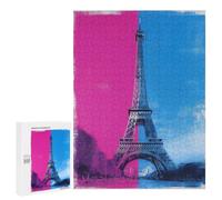 Eiffel Tower Paris France Puzzle 1000 Pièces Educa Jouet en Bois Cadeau Unique Décoration Intérieure Jeu Éducatif Challenge Toy Adultes Et Enfants À Partir De 14 Ans 500 PCS