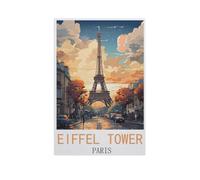 Eiffel Tower Paris，Jigsaws Puzzles 1000 Pieces Classic Jigsaws Educational Games Toys，Best Gift for Adults and Kids（38x52cm）-FU11