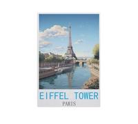Eiffel Tower Paris，Puzzle 1000 Pieces of Wood Puzzles Suitable for Adults Children Families Stress Relief Puzzle Games（38x52cm）-FU15