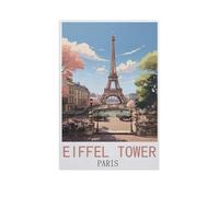 Eiffel Tower Paris，Puzzle 1500 Pieces Wood Puzzle Adult Children's Educational Toy Family Decompression Game（57x87cm）-FU10