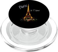 Eiffel Tower Paris Shirt Vintage I Love Paris France Shirt PopSockets PopGrip pour MagSafe