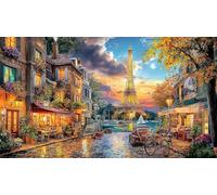 Eiffel-Tower Puzzle pour Adultes 1000 pièces Jeu Stimulant Jeux éducatifs Beau Puzzle de décoration pour décoration Murale et Cadeaux 38x52/1000 pièces