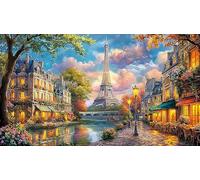 Eiffel-Tower Puzzle pour Adultes 1000 pièces Jeux éducatifs Cadeau Amusant & Activité Maison Jeu Stimulant pour Relaxation, créativité et Cadeaux 70x50/1000 pièces