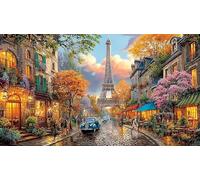 Eiffel-Tower Puzzle pour Adultes 1000 pièces Papier recy eau Puzzle de décoration Stimulant pour détente et décoration Murale Idée Cadeau Parfaite 38x52/1000 pièces
