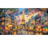 Eiffel-Tower Puzzle pour Adultes et Enfants 1000 pièces Papier recyclé Puzzle Jeux éducatifs pour activité Maison & Cadeau Amusant Idée Cadeau Parfaite 38x52/1000 pièces