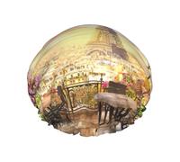 Eiffeltower Bonnet de douche multi-scène et multi-usages double couche étanche et bonnet de cuisine, convient pour adultes, enfants, hommes et femmes.
