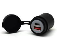 EIFJ-Chargeur Usb Din 28 W Pd Usb-C Et Adaptateur Qc 3.0 Usb Pour Prise Din,Compatible Avec Motos Bmw Ducati Triumph