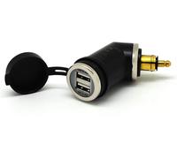EIFJ-Cliff-Top Chargeur Usb Din (Hella) Pour Moto De 4,6 A,Compatible Avec Les Motos Bmw (Angle Court)