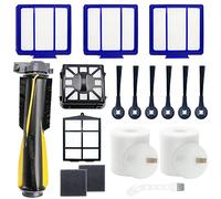 Eifrthe Kit d'accessoires 16 pièces pour aspirateur robot Shark IQ RV1001AE RV1000 RV1001 AV970 AV993 RV912S AV1002AE avec brosse principale en mousse et filtre principal