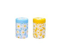 Eigenart Casa Daisy DS75110 Lot de 2 boîtes métalliques rondes avec couvercle à visser et capacité de 125 g
