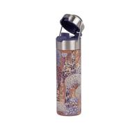 Eigenart Leeza Patagonia Bouteille isotherme 500 ml en acier inoxydable à double paroi avec passoire, gourde anti-fuite avec bouchon sport, pour thé, café à emporter, 6,8 x 23,5 cm