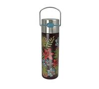Eigenart LEEZA Rustic Flower 11016 Gourde isotherme à double paroi en acier inoxydable avec bouchon sport et passoire, sans BPA, 500 ml